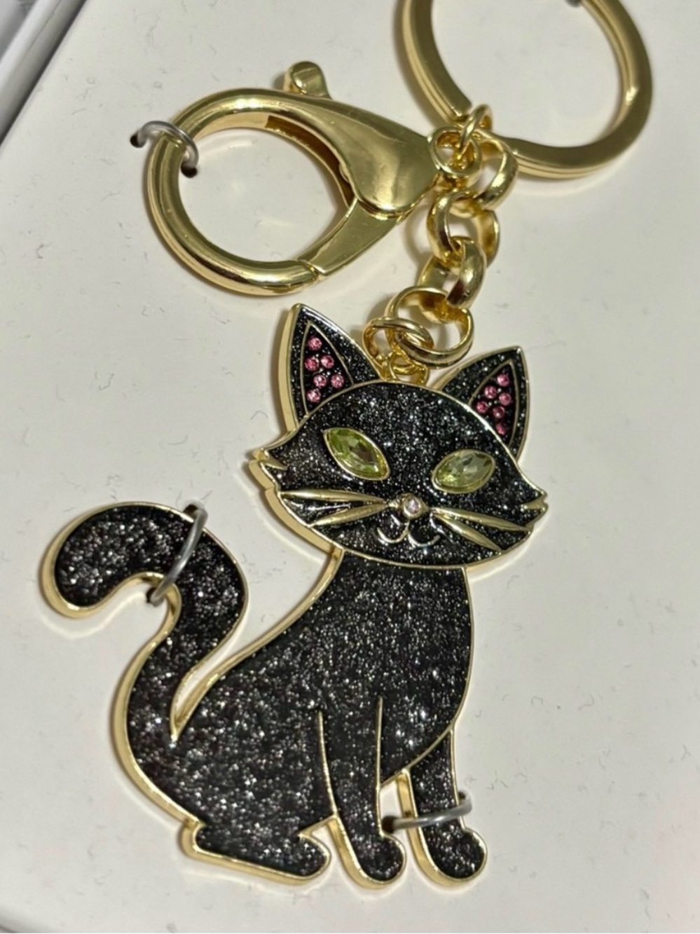 BaubleBar Feline Pretty Black Cat Keychain - Picture 2 of 4
